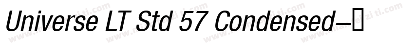 Universe LT Std 57 Condensed字体转换